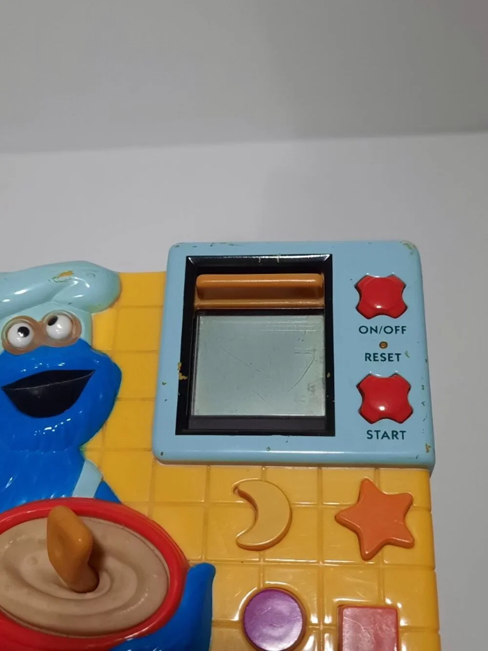 Mattel Cookie Monster's Kitchen Electronic Handheld Toy 2000 - Tested Works!